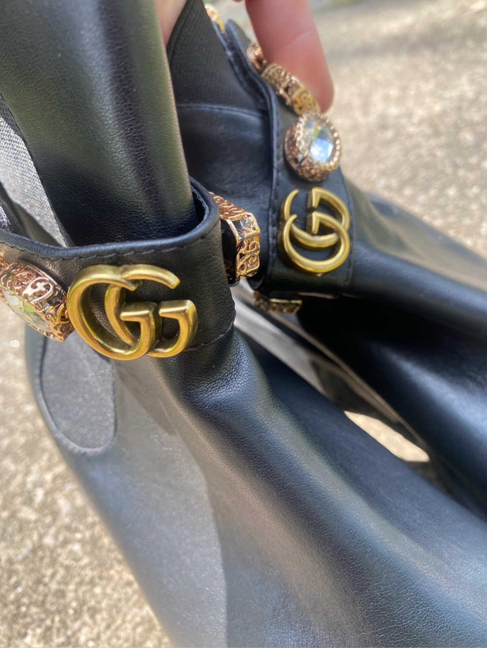 GG Leather Boots! (LIKE NEW!)✨